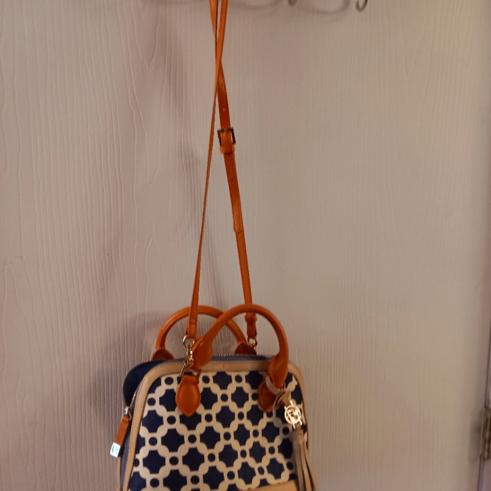 Women's Spartina Tote- Blue and Tan